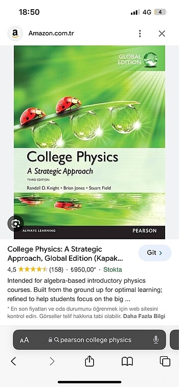  Beden Renk Pearson College Physics