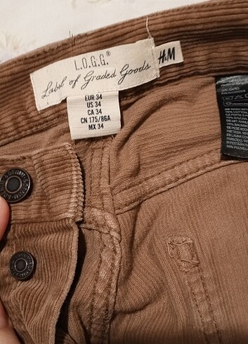 H&M H&m kalın kışlık kadife pantalon