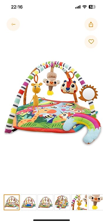 Sophie la Girafe Bebek oyuncakları ve oyun halısı
