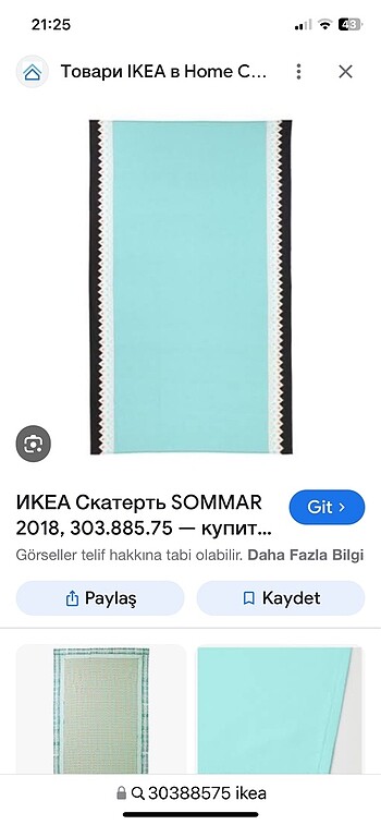  Beden @Ikea masa örtüsü