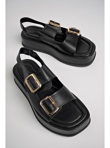 Zara Siyah sandalet
