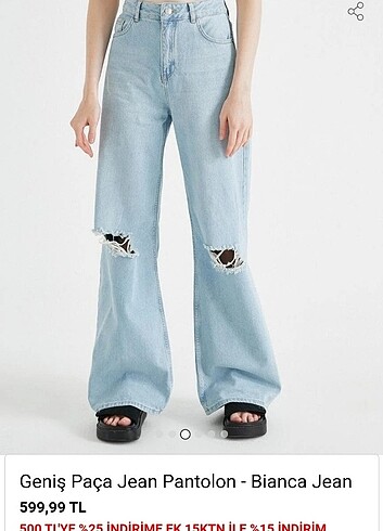32 Beden Wide Leg Jean