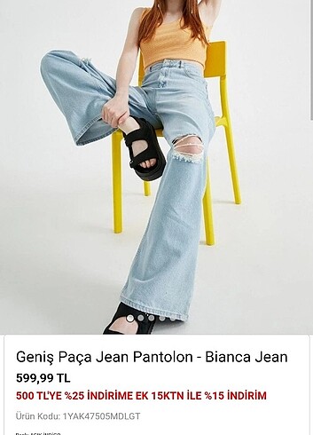 Koton Wide Leg Jean