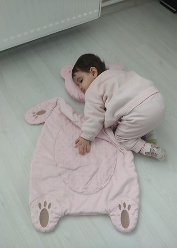 Pembe Nakışlı Bebek Uyku Seti - Görsel 3