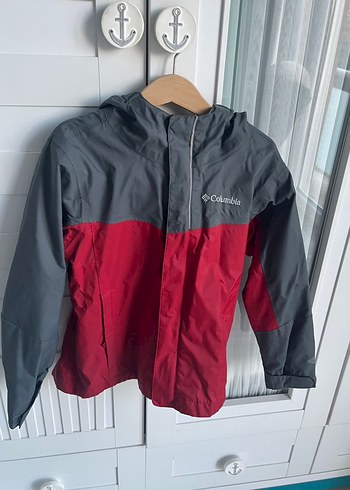 Columbia Erkek Çocuk Kırmızı Gri Yağmurluk - Görsel 8