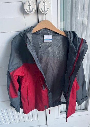 Columbia Erkek Çocuk Kırmızı Gri Yağmurluk - Görsel 7