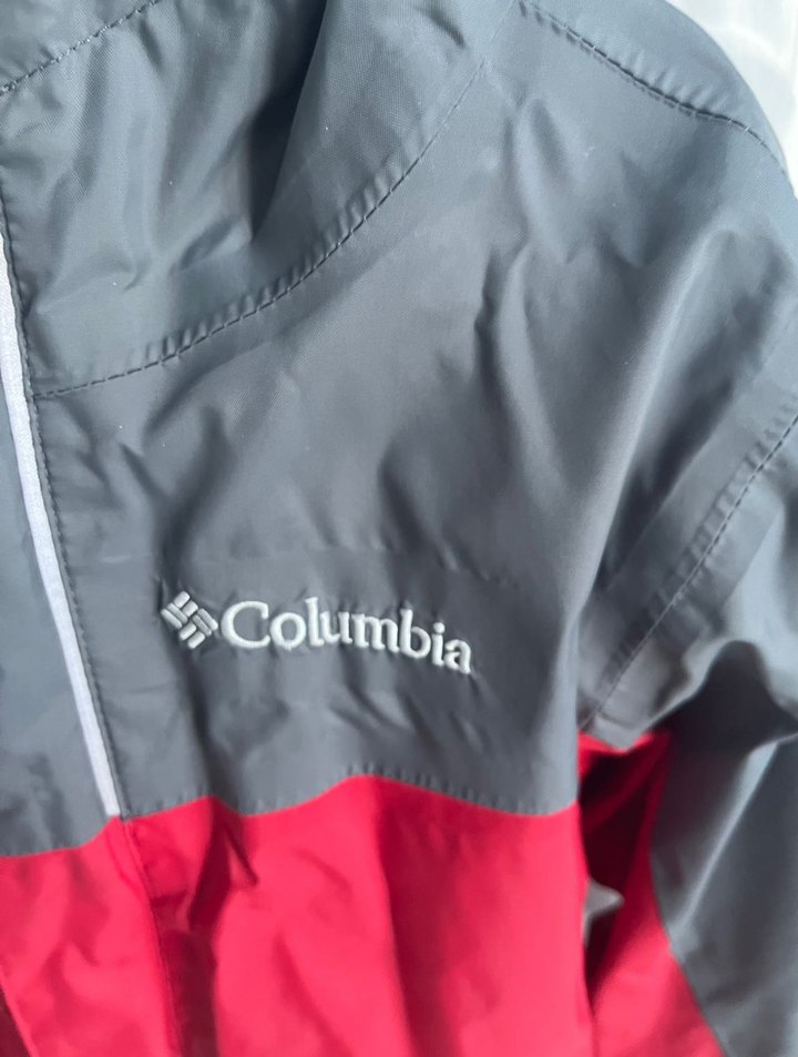 Columbia Erkek Çocuk Kırmızı Gri Yağmurluk - Görsel 4