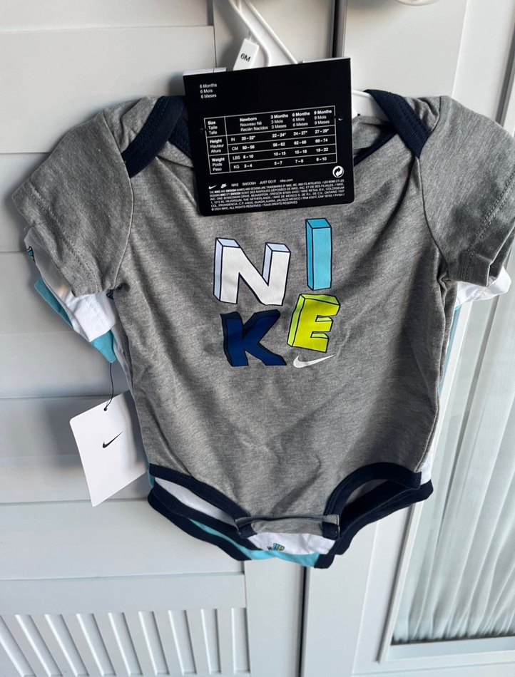 Nike Bebek Kısa Kollu 3lü Bodyler (orijinal) - Görsel 4