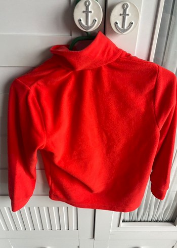 Kırmızı Fermuarlı Yarım Boğazlı Erkek Çocuk Polar - Görsel 4