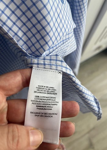 Ralph Lauren Mavi Kareli Uzun Kollu Gömlek - Görsel 5