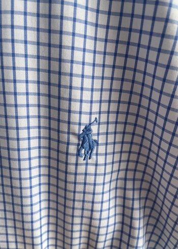 Ralph Lauren Mavi Kareli Uzun Kollu Gömlek - Görsel 3