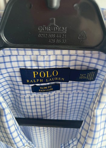 Ralph Lauren Mavi Kareli Uzun Kollu Gömlek - Görsel 4