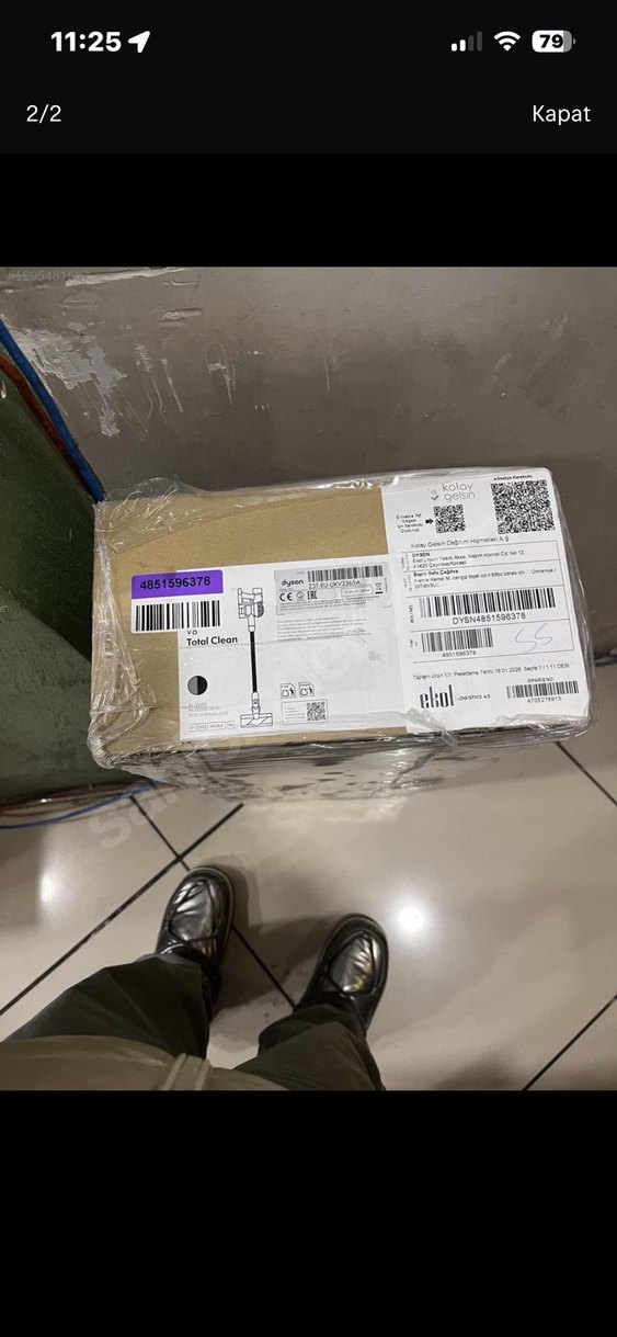 Dyson V8 total clean sıfır kutulu - Görsel 2