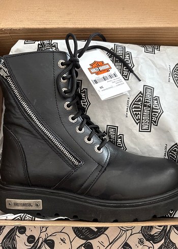 Harley Davidson Siyah Deri Bilek Botu