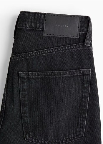 h&m Siyah  Kot Pantolon Kadın - Görsel 2