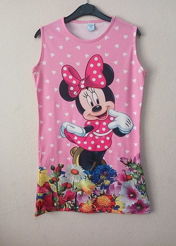  Minnie Mouse Yazlık Elbise 11 12 yaş - Görsel 9