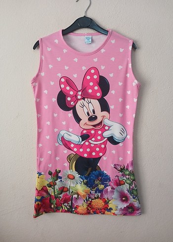  Minnie Mouse Yazlık Elbise 11 12 yaş - Görsel 8