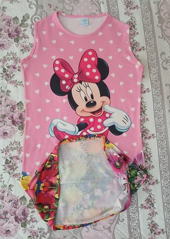  Minnie Mouse Yazlık Elbise 11 12 yaş - Görsel 16