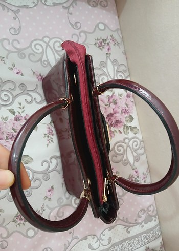  Şık Bordo Exclusive Çanta  Temiz ve Sorunsuz  - Görsel 19