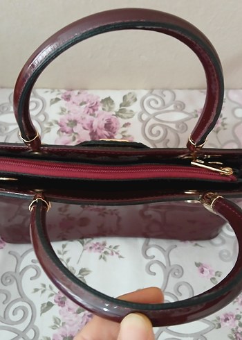  Şık Bordo Exclusive Çanta  Temiz ve Sorunsuz  - Görsel 17