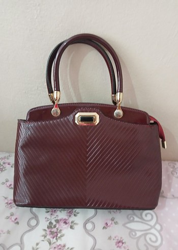  Şık Bordo Exclusive Çanta  Temiz ve Sorunsuz  - Görsel 16