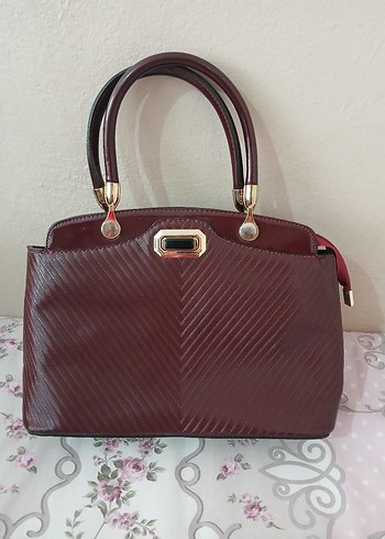  Şık Bordo Exclusive Çanta  Temiz ve Sorunsuz  - Görsel 12