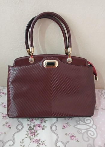  Şık Bordo Exclusive Çanta  Temiz ve Sorunsuz  - Görsel 14