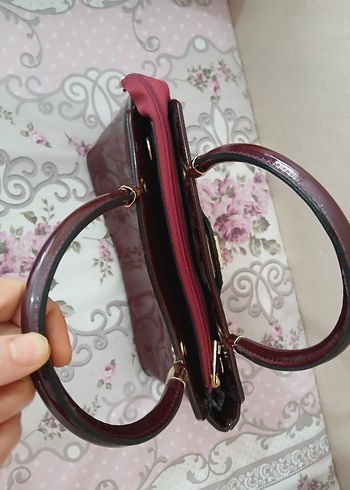  Şık Bordo Exclusive Çanta  Temiz ve Sorunsuz  - Görsel 15