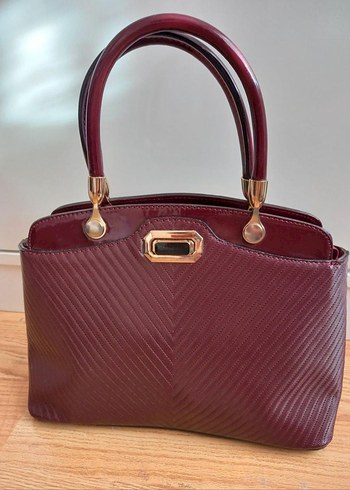  Şık Bordo Exclusive Çanta  Temiz ve Sorunsuz  - Görsel 4