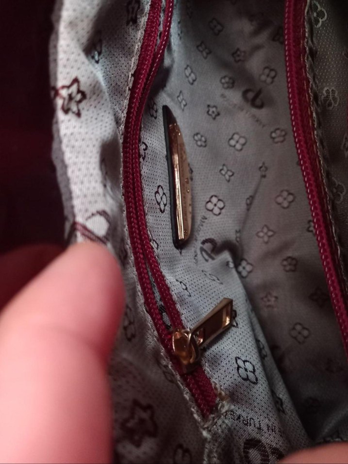  Şık Bordo Exclusive Çanta  Temiz ve Sorunsuz  - Görsel 5