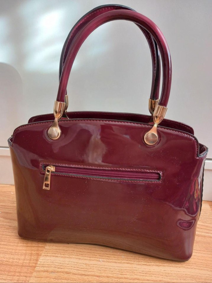  Şık Bordo Exclusive Çanta  Temiz ve Sorunsuz  - Görsel 2