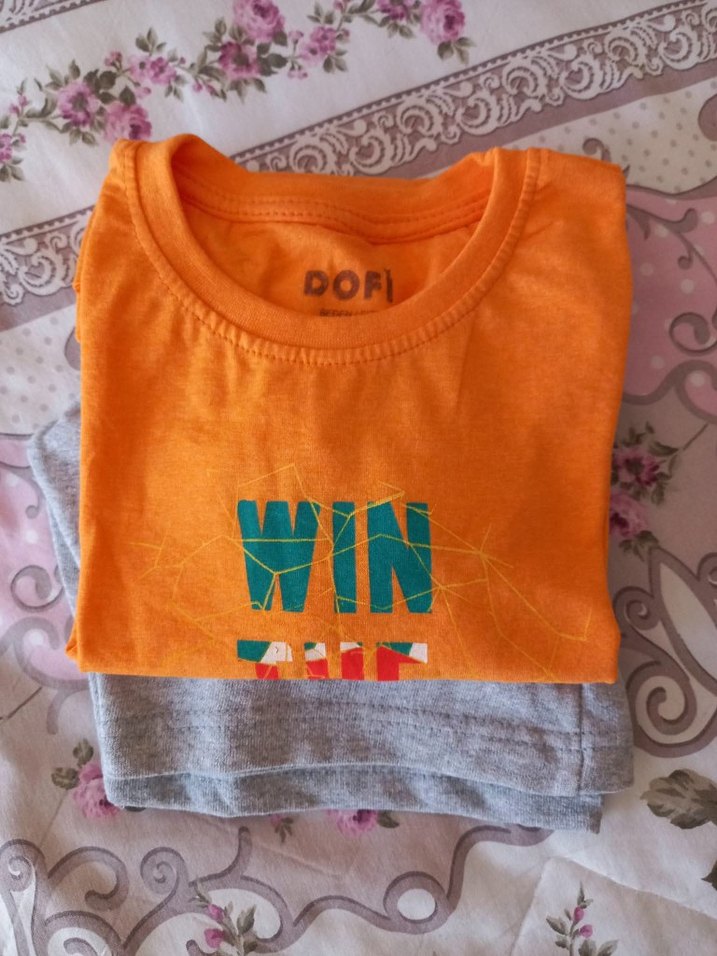 Turuncu Baskılı Erkek Çocuk Takım 7 8 yaş - Görsel 4