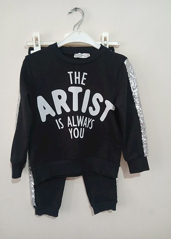 34 Yaş (104 cm) Parlak Pullu 2li Takım  Yeni - Görsel 9