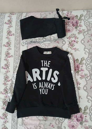 34 Yaş (104 cm) Parlak Pullu 2li Takım  Yeni - Görsel 15