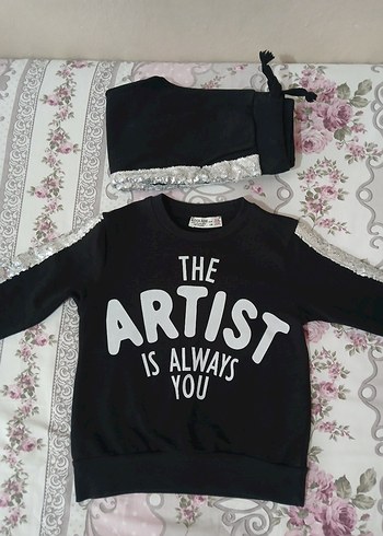 34 Yaş (104 cm) Parlak Pullu 2li Takım  Yeni - Görsel 16