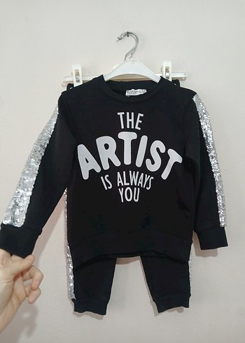 34 Yaş (104 cm) Parlak Pullu 2li Takım  Yeni - Görsel 10