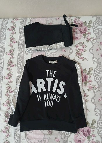 34 Yaş (104 cm) Parlak Pullu 2li Takım  Yeni - Görsel 19