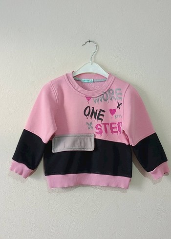 Kız Çocuk Renkli Baskılı Sweatshirt 3 yaş - Görsel 2