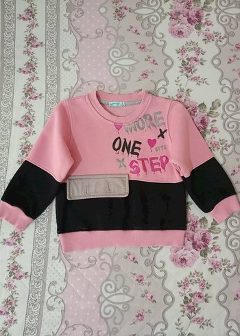 Kız Çocuk Renkli Baskılı Sweatshirt 3 yaş - Görsel 15