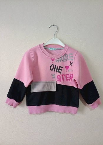 Kız Çocuk Renkli Baskılı Sweatshirt 3 yaş - Görsel 4
