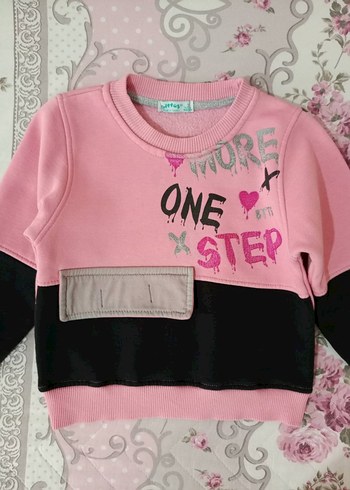 Kız Çocuk Renkli Baskılı Sweatshirt 3 yaş - Görsel 7