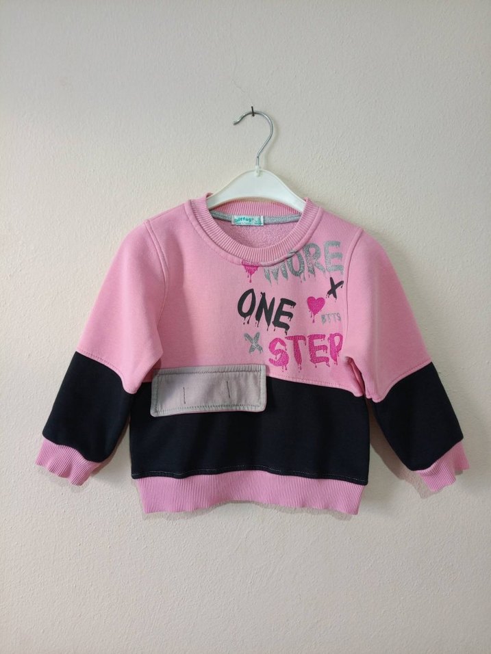 Kız Çocuk Renkli Baskılı Sweatshirt 3 yaş - Görsel 4