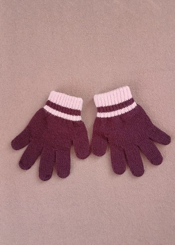 Sevimli Göz Detaylı Mor Çocuk eldiveni - Görsel 8