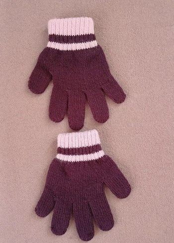 Sevimli Göz Detaylı Mor Çocuk eldiveni - Görsel 12