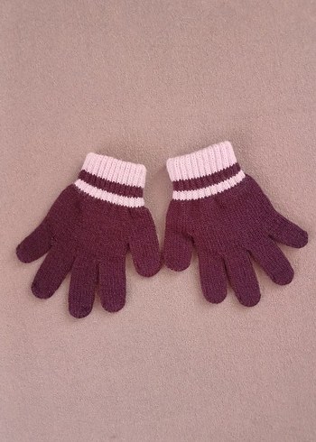 Sevimli Göz Detaylı Mor Çocuk eldiveni - Görsel 14