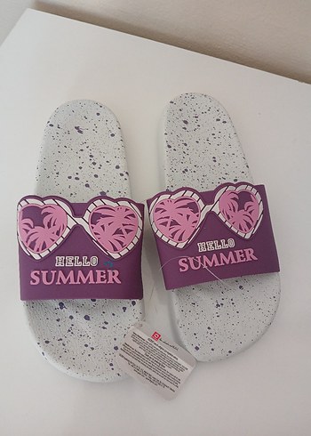 Gezer Kadın Yazlık Terlik  Hello Summer  40 Numara - Görsel 8