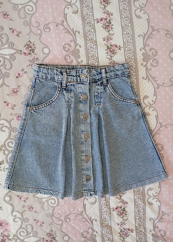 Şık ve Rahat Çocuk Kot Etek  Sercino 9-10 Yaş (134 cm) - Görsel 17