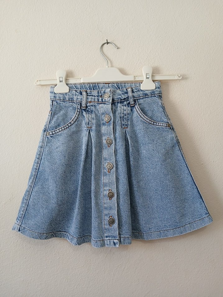 Şık ve Rahat Çocuk Kot Etek  Sercino 9-10 Yaş (134 cm) - Görsel 2