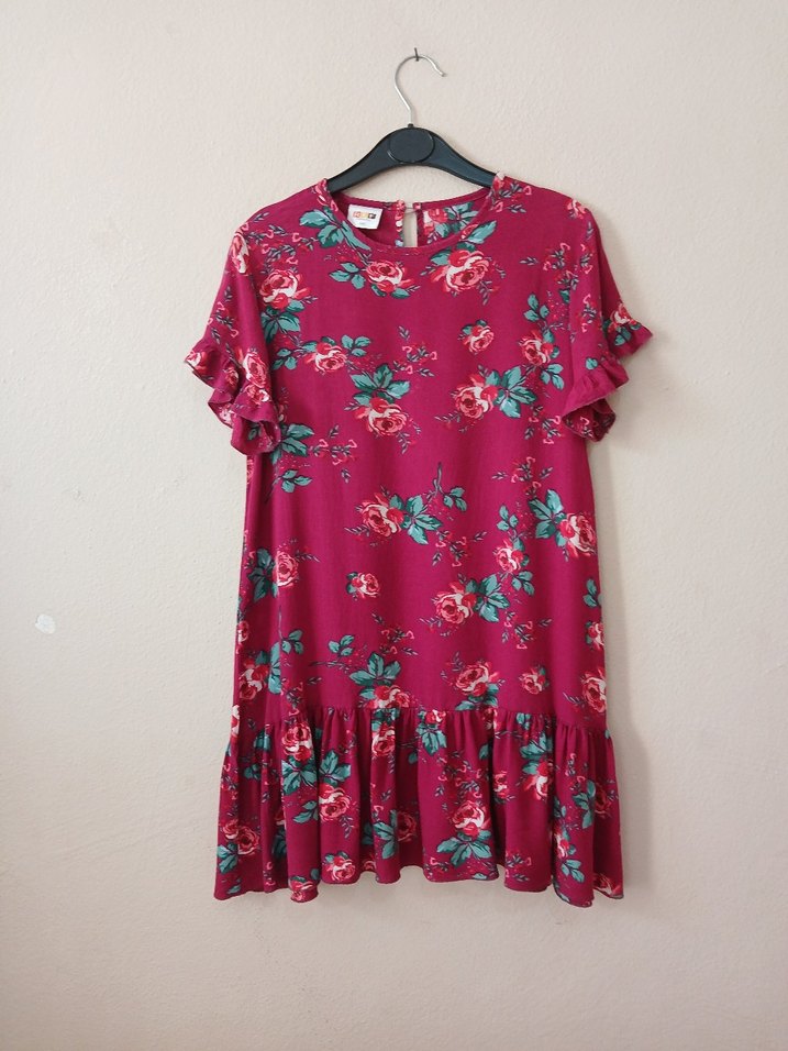 Çiçekli Elbise   10 yaş - Görsel 3