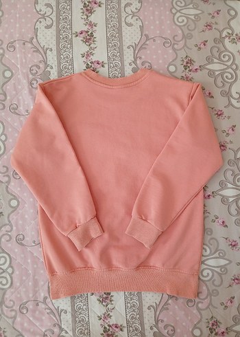 Pembe Barbie Baskılı Kız Sweatshirt 7 8 yaş - Görsel 18